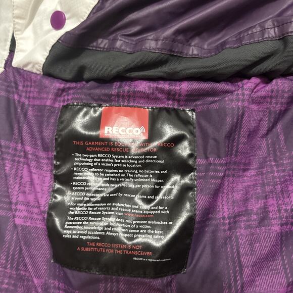 Mountain Hardware Women's Down Puffer 650 Down Jacket Recco White Pink Parka - Picture 11 of 12